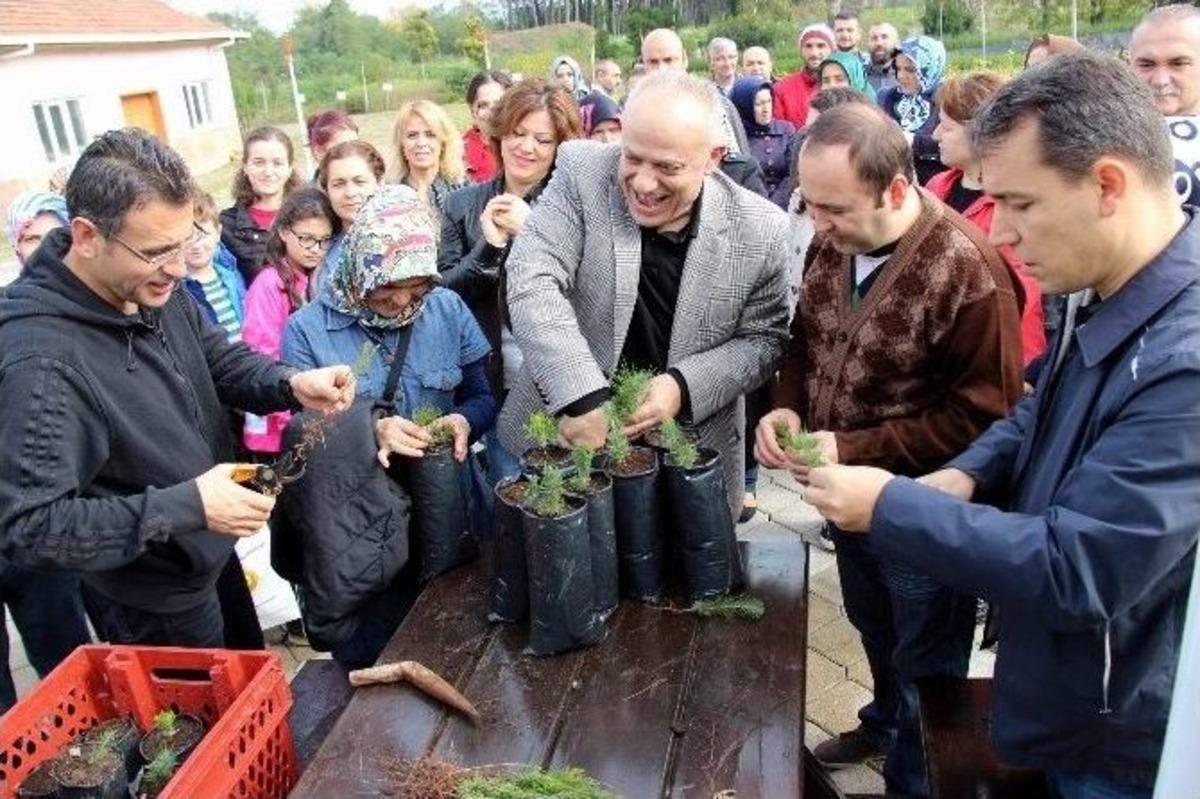 Gazi Devlet Hastanesi &Ccedil;alışanlarından Fidan Dikim Etkinliği
