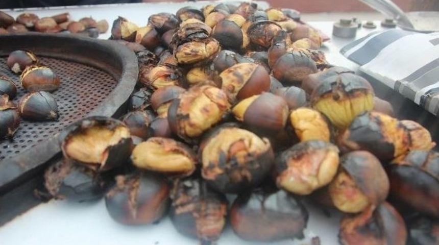 Kış Meyvesi Kestane, Tezgahları S&uuml;sledi