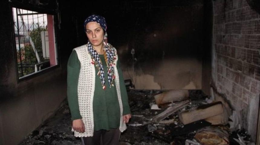 Evi Yanan Ailenin Yardım &Ccedil;ığlığı