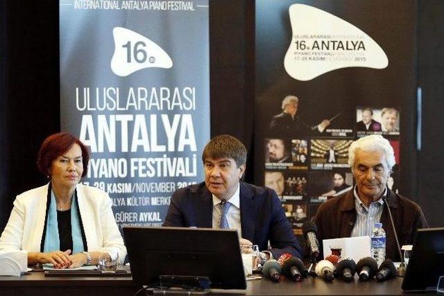 16. Uluslararası Antalya Piyano Festivali Başlıyor