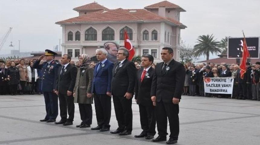 Bandırma&rsquo;da 10 Kasım Atat&uuml;rk&rsquo;&uuml; Anma T&ouml;reni