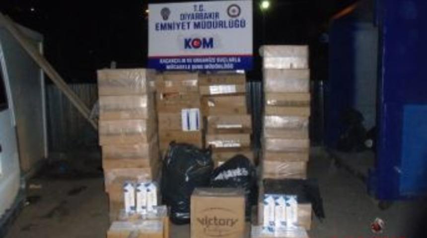 Diyarbakır&rsquo;da 111 Bin Paket Ka&ccedil;ak Sigara Ele Ge&ccedil;irildi