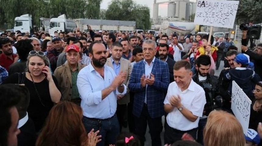 Başkan Tarhan&rsquo;dan Eylemdeki Cam İş&ccedil;ilerine Destek