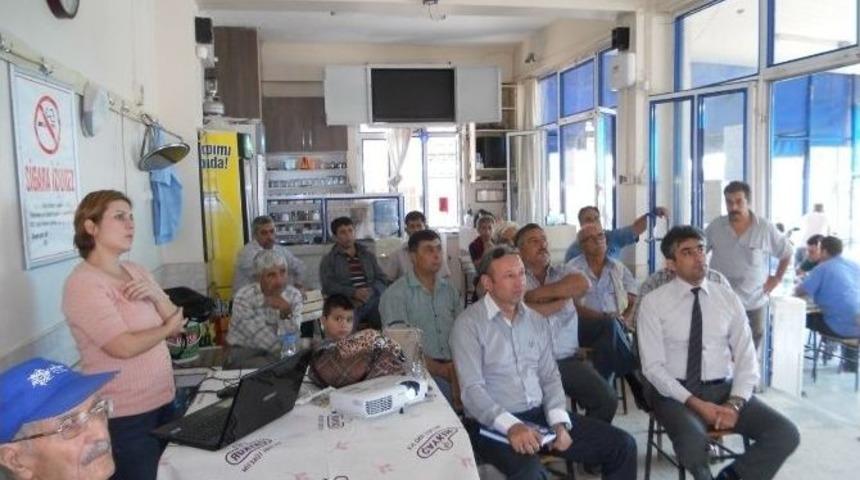 İncirliova&rsquo;da Gece Ve G&uuml;nd&uuml;z Eğitimleriyle &Ccedil;ift&ccedil;iler Bilgilendirildi