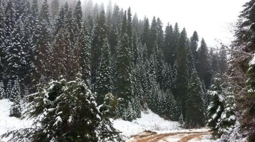 Bartın&rsquo;da Yaylalara İlk Kar Yağdı