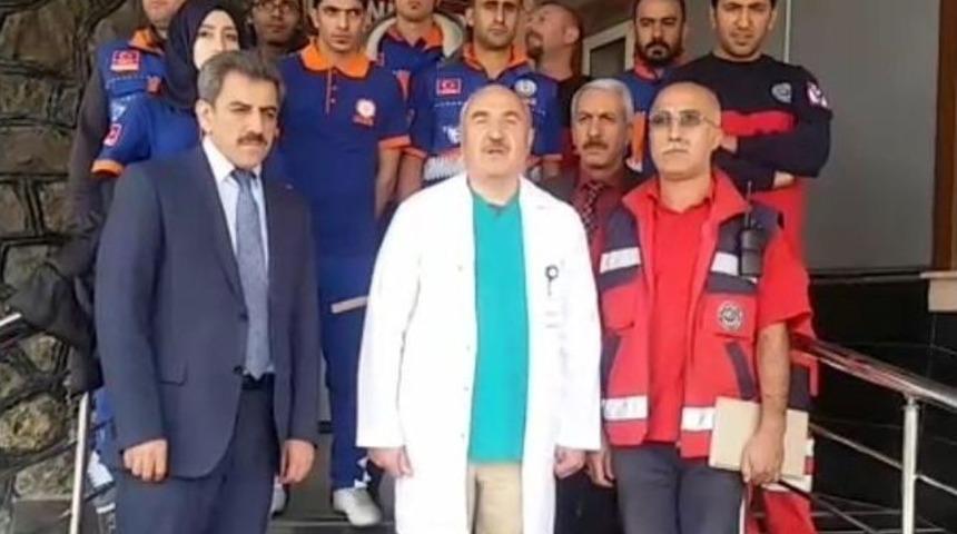 Palu Devlet Hastanesi&rsquo;nde Deprem Ve Yangın Tatbikatı Yapıldı