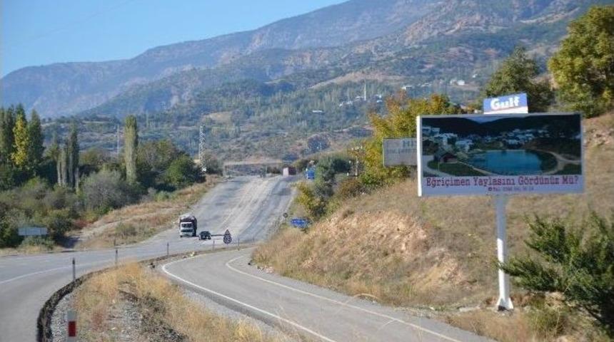 Eğri&ccedil;imen Yaylasının Tanımı İ&ccedil;in Reklam Panoları Hazırlandı