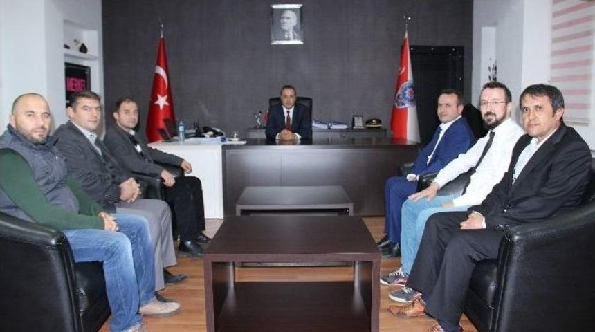 Armutlucumalılardan Emniyete Teşekk&uuml;r Ziyareti