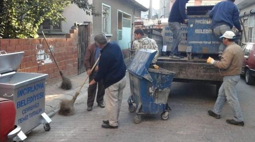 İncirliova&rsquo;da &Ccedil;&ouml;p Konteynırları Yenileniyor