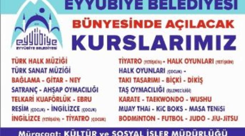 Eyyübiye Belediyesi Ücretsiz Kursların Kış Dönemi İçin Kayıtlar Başladı