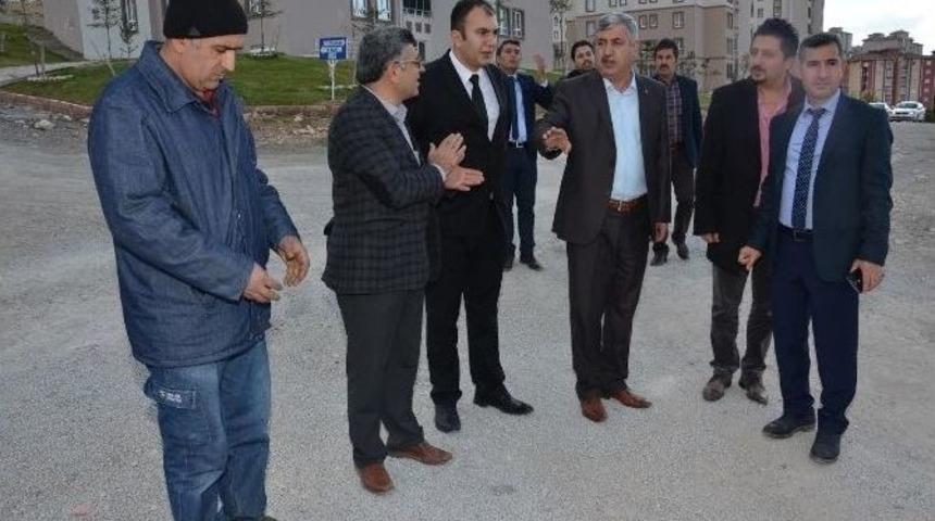 Başkan Polat, Toki B&ouml;lgesinde İncelemelerde Bulundu