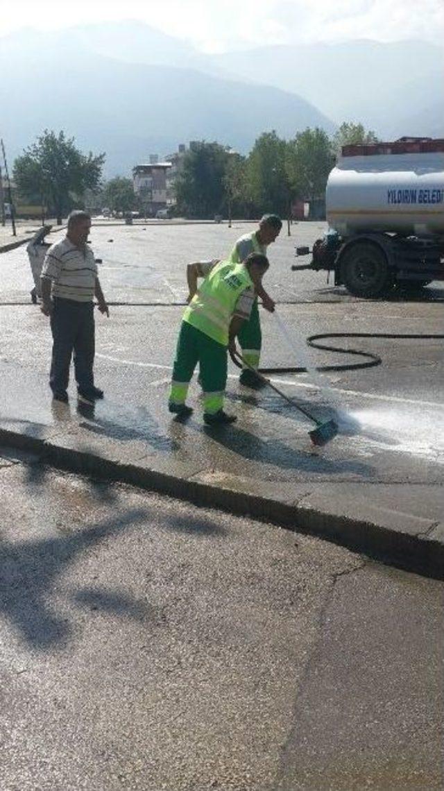 Yıldırım Sokaklarında ‘hijyen’ Harekatı