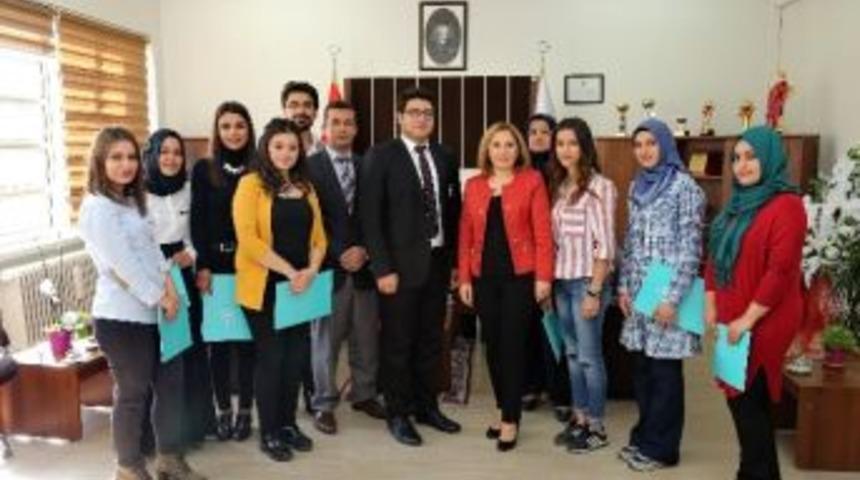 Niğde &Uuml;niversitesi &Ouml;ğrencilerine Teşekk&uuml;r Belgesi