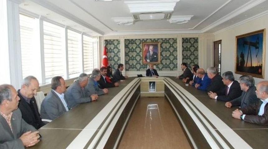 T&uuml;rkiye Muhtarlar Konfederasyonundan, Vali Demirtaş&rsquo;a Ziyaret