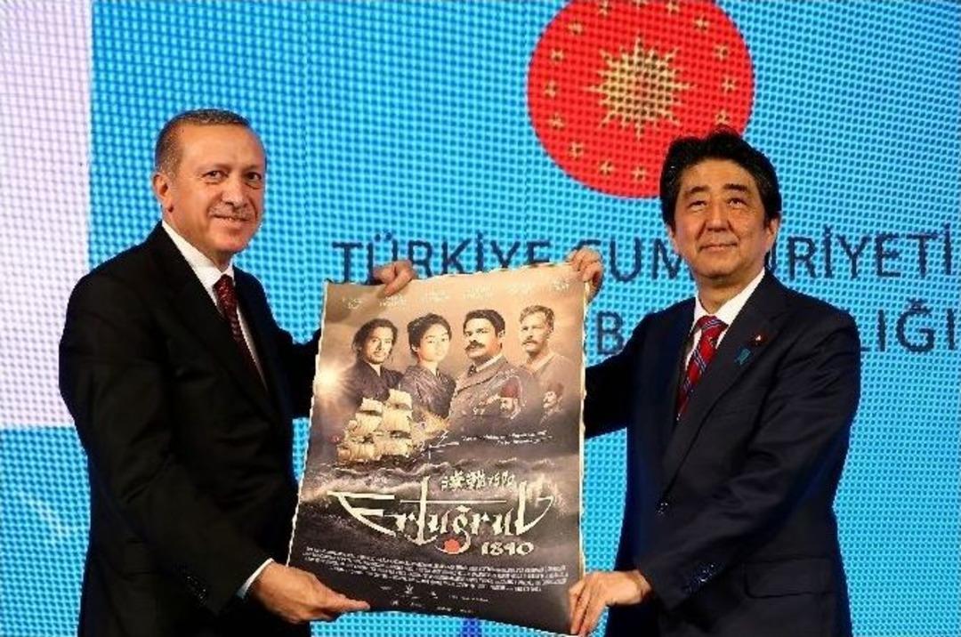Erdoğan Ve Abe &ldquo;ertuğrul 1890&rdquo; Filminin Tanıtımını İzledi