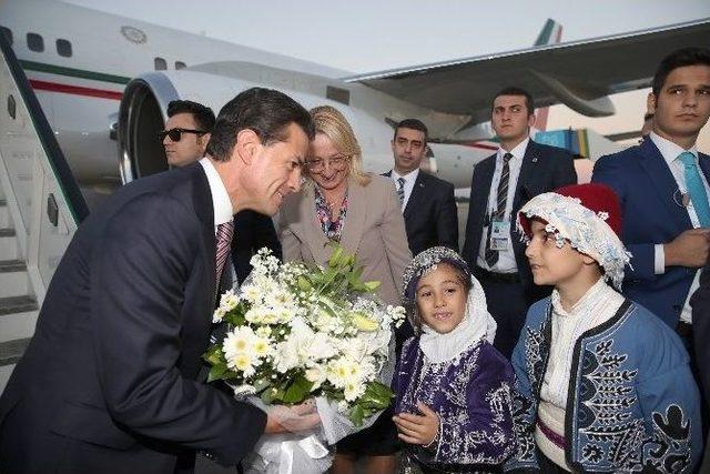 Meksika Cumhurbaşkanı Enrıque Pena Nieto G20 İçin Antalya’da