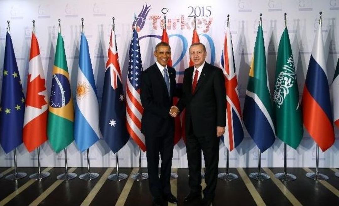 Cumhurbaşkanı Erdoğan İle Obama Arasında İkili G&ouml;r&uuml;şme Başladı