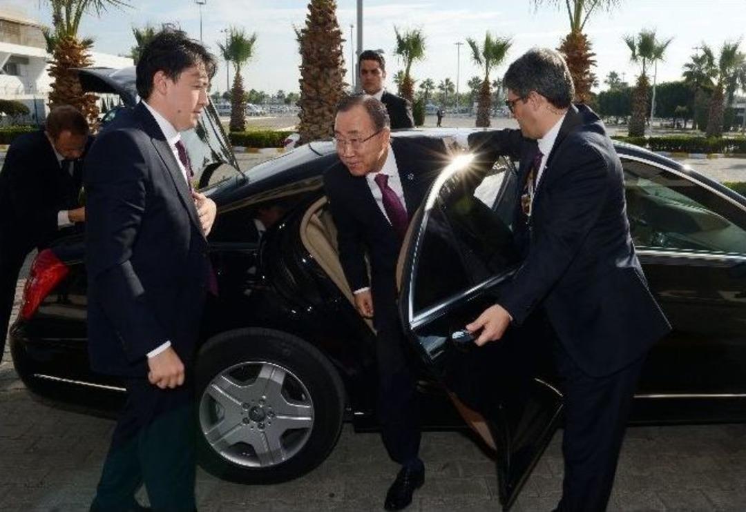 Bm Genel Sekreteri Ban Ki-moon Antalya&rsquo;dan Ayrıldı