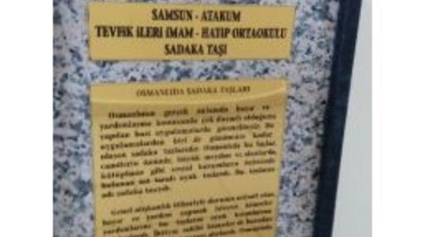 Okulda &Ouml;rnek Sadaka Taşı Projesi