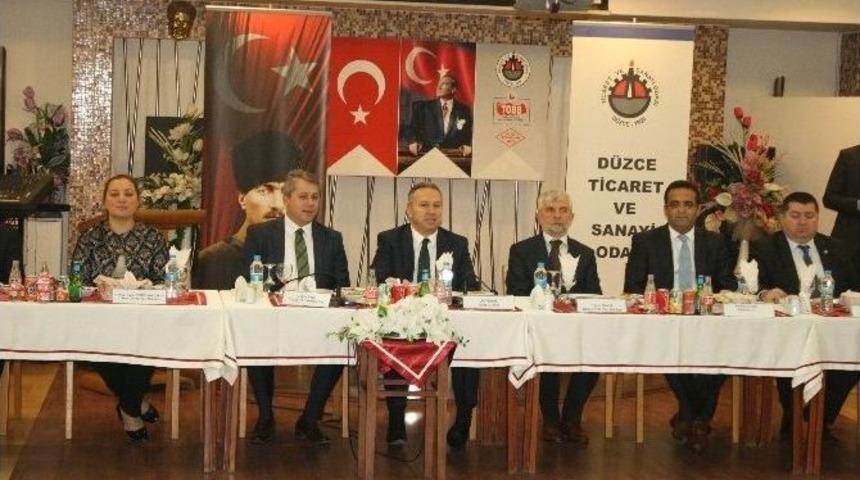 Dtso &Uuml;yeleri İle Şehrin Y&ouml;neticileri Bir Araya Geldi