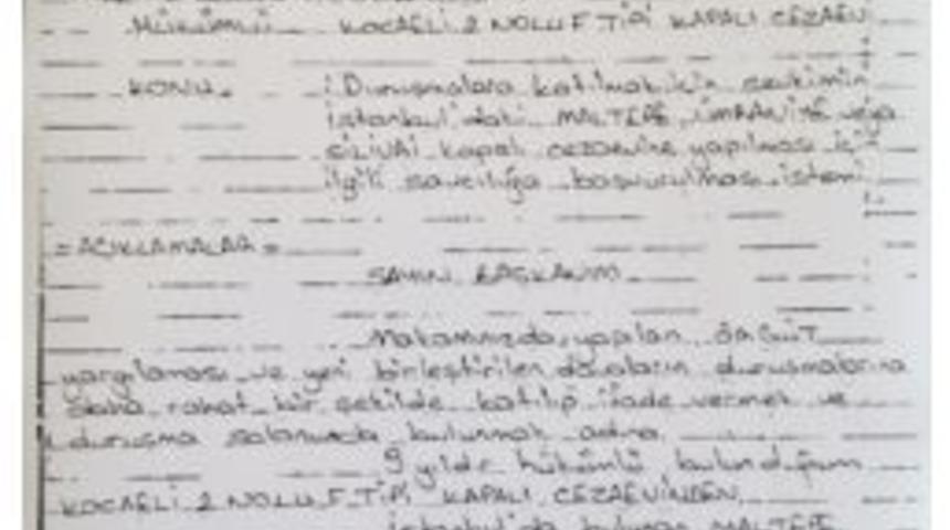 Og&uuml;n Samast, Dink Ana Davasında İfade Vermek İ&ccedil;in Cezaevinden Dilek&ccedil;e G&ouml;nderdi