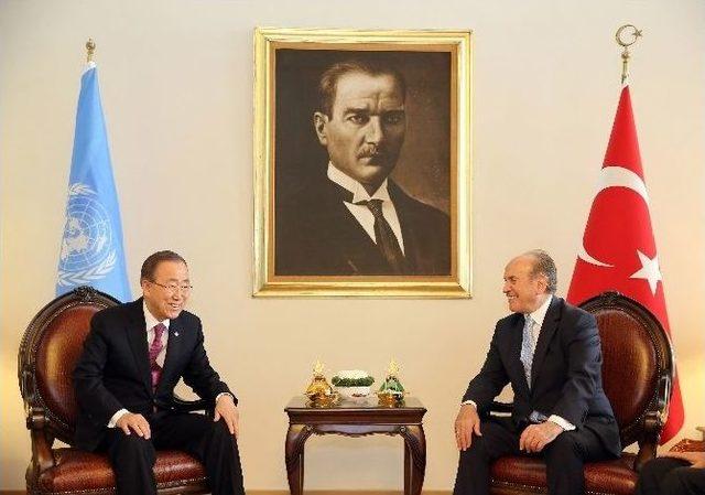 Ban-ki Moon, Kadir Topbaş’la Bir Araya Geldi