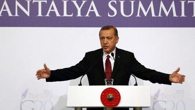 Cumhurbaşkanı Erdoğan’ın G-20 Basın Toplantısı