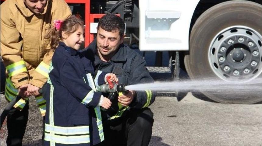 Engelli &Ccedil;ocuklar Yangın Tatbikatı Yaptı