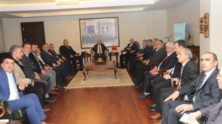 Samkon Ve Sadef&rsquo;ten Vali Şahin&rsquo;e Ziyaret