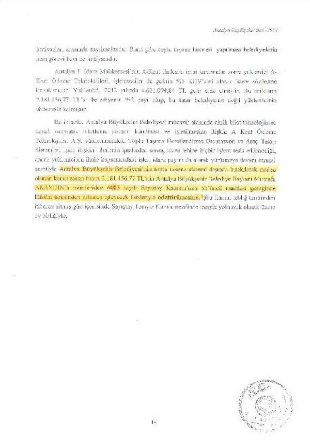 Sayıştay’dan Mustafa Akaydın’a 2 Milyon Tl Kamu Zararı Cezası