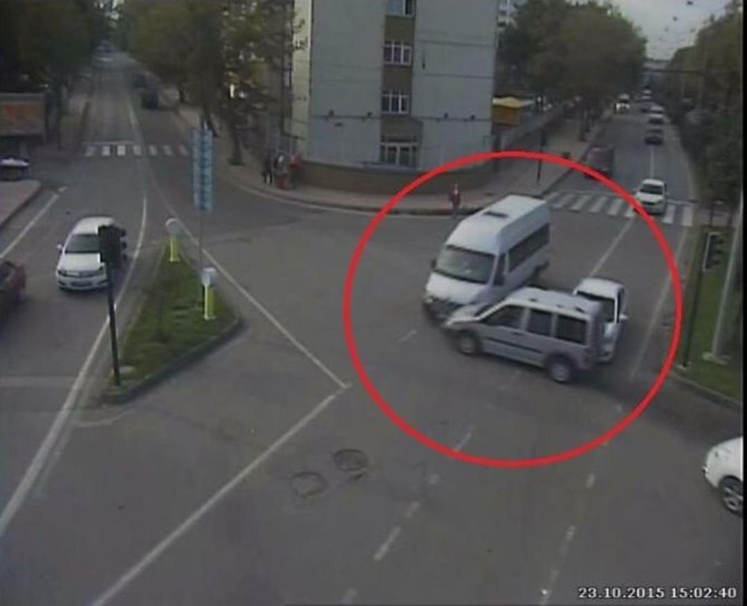 Samsun&rsquo;da Trafik Kazaları Mobese Kameralarında