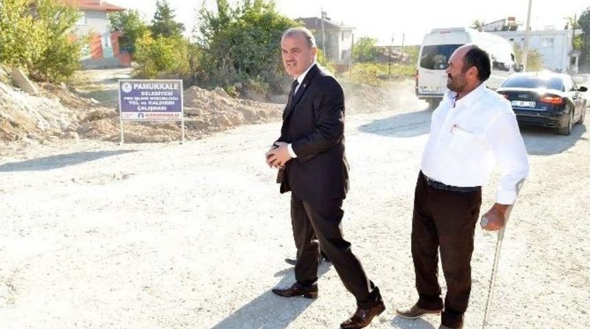 Başkan Gürlesin Develi’de Üst Yapı Çalışmalarını İnceledi