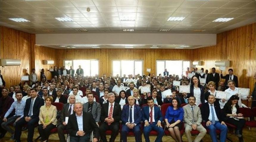 Belediye Otob&uuml;s Şof&ouml;rleri Sertifikalarını Aldı