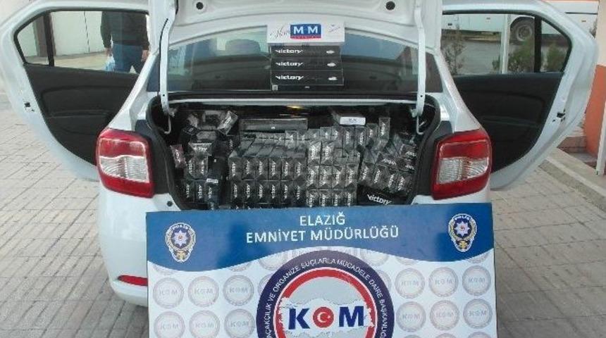 Elazığ&rsquo;da 9 Bin 550 Adet Ka&ccedil;ak Sigara Ele Ge&ccedil;irildi