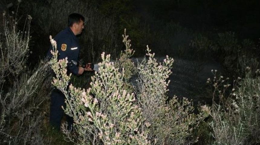 Ormana Atılan İşaret Fişeği Yangın &Ccedil;ıkardı