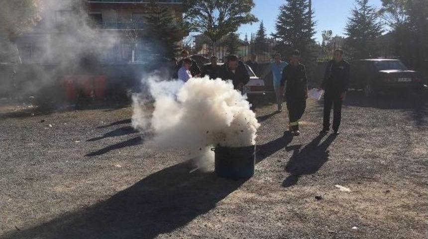 Kulu Devlet Hastanesi&rsquo;nde Yangın Tatbikatı