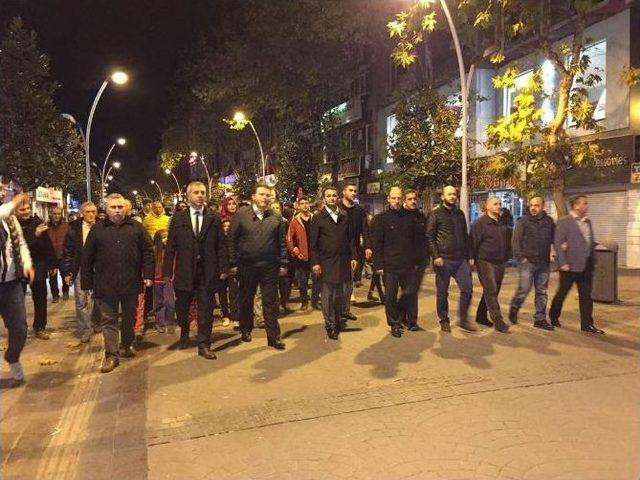 Sakarya &Uuml;lk&uuml; Ocaklarından Bayırbucak Saldırısına Tepki Y&uuml;r&uuml;y&uuml;ş&uuml; 1