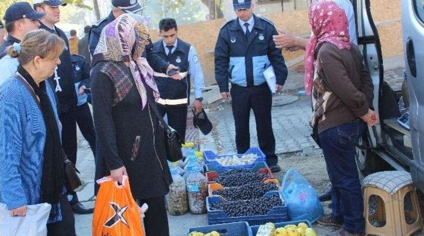 Zabıta Ekiplerinden Sokak Satıcılarına Denetim