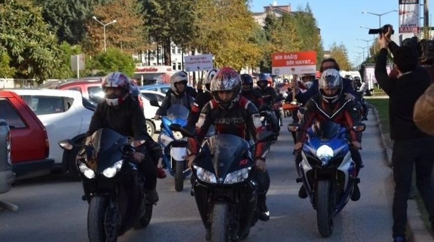 Motosiklet&ccedil;ilerden Organ Bağışına Destek