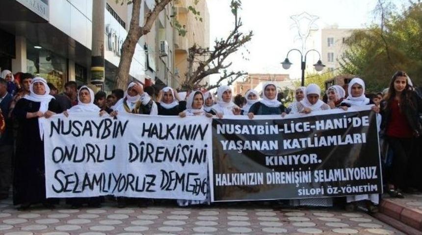 Silopi&rsquo;de Nusaybin İ&ccedil;in Oturma Eylemi