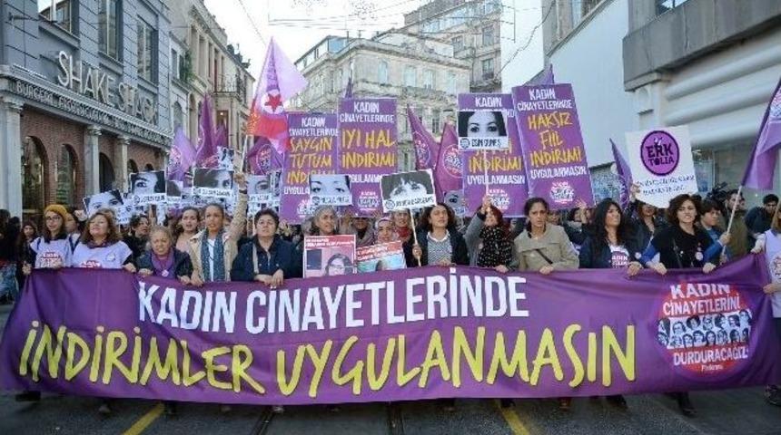 Beyoğlu&rsquo;nda Kadın Cinayeti Protestosu
