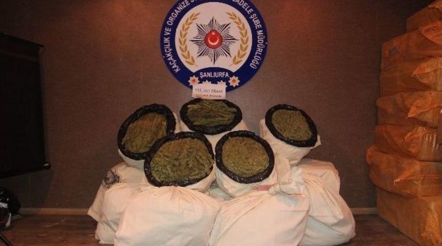 Şanlıurfa&rsquo;da 156 Kilo Esrar Ele Ge&ccedil;irildi
