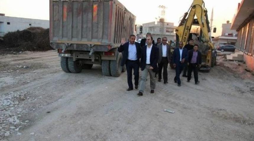 Başkan &Ccedil;ift&ccedil;i, Harran&rsquo;da &Ccedil;alışmaları Denetledi