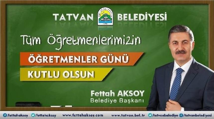 Başkan Aksoy&rsquo;dan &Ouml;ğretmenler G&uuml;n&uuml; Mesajı