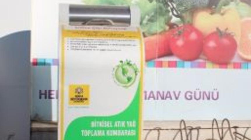 Beyşehir&rsquo;de Bitkisel Atık Yağlar Kumbarada Depolanacak