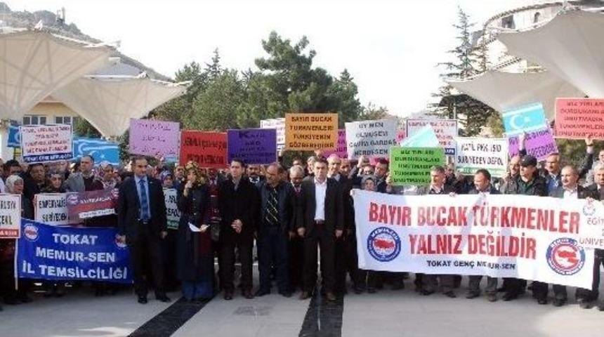 Tokat&rsquo;ta T&uuml;rkmen B&ouml;lgesine Yapılan Saldırılar Protesto Edildi