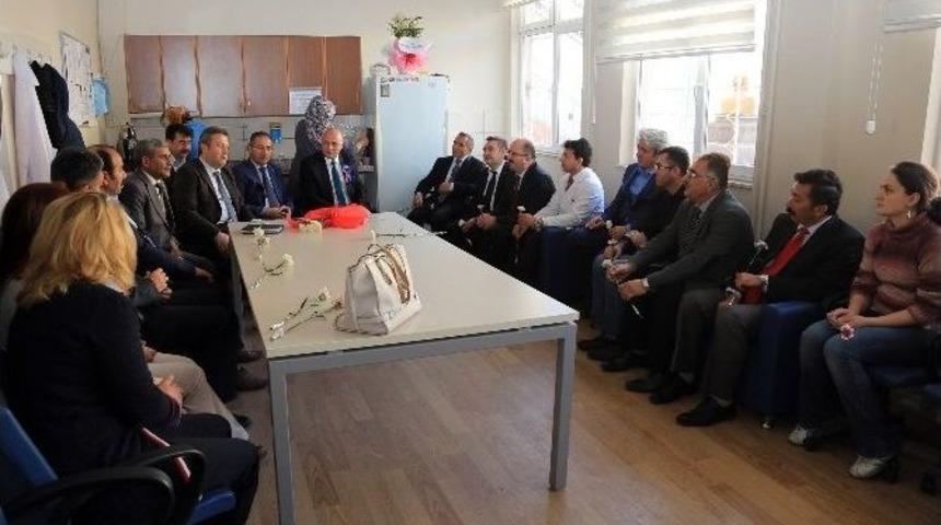 Başkan Palancıoğlu&rsquo;dan &Ouml;ğretmenlere Ziyaret