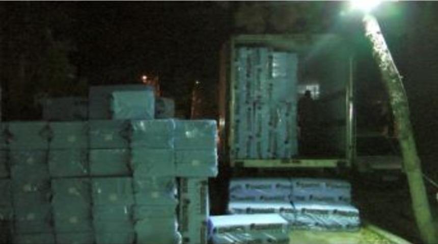 Uşak&rsquo;ta Ka&ccedil;ak Sigara Operasyonu