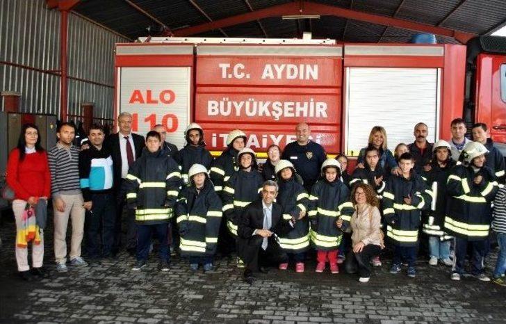 (özel)- Aydın’ın Özel Çocukları İtfaiyeci Oldu G1