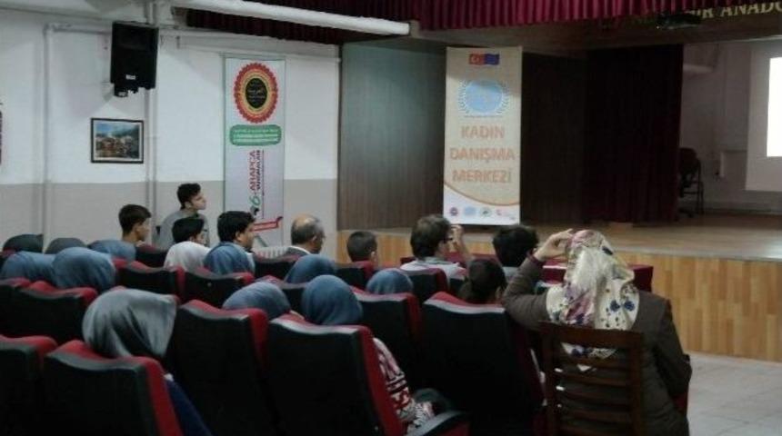 Kadın Danışma Merkezi&rsquo;nden Anadolu İmam Hatip Lisesi &Ouml;ğrencilerine Eğitim